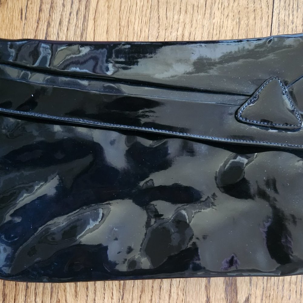 Vintage 80's black clutch